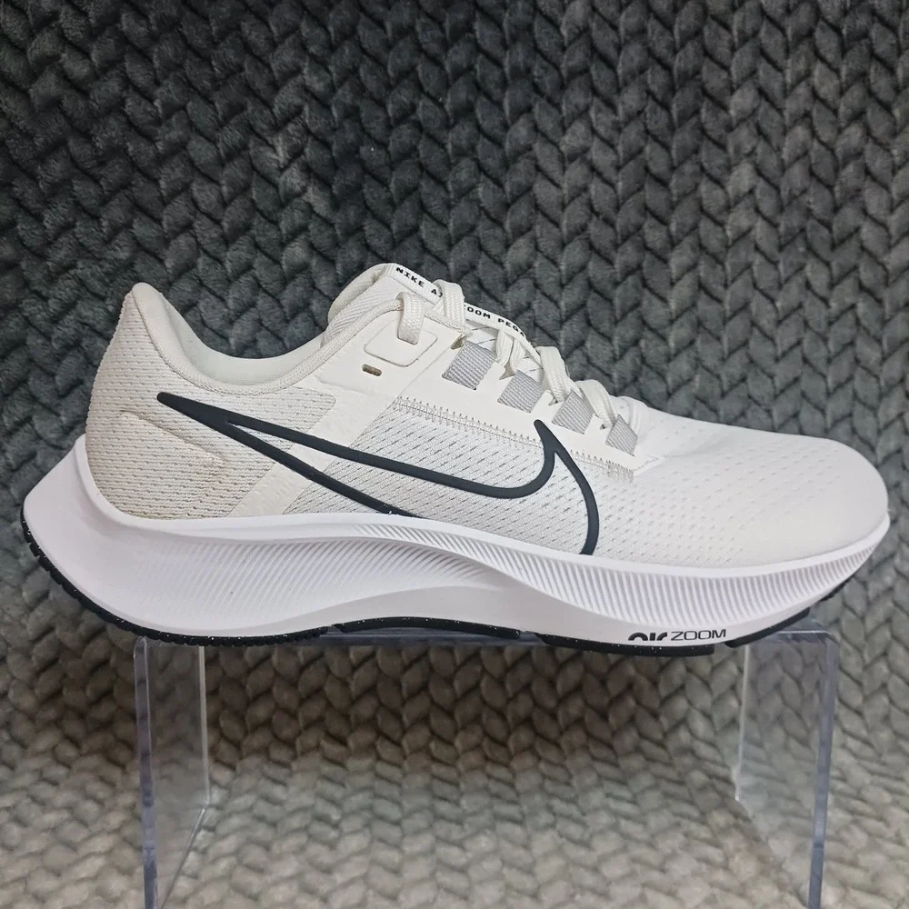 Nike Air Zoom Pegasus 38 White Black Men's Walking Running Sneakers Shoes Size 7